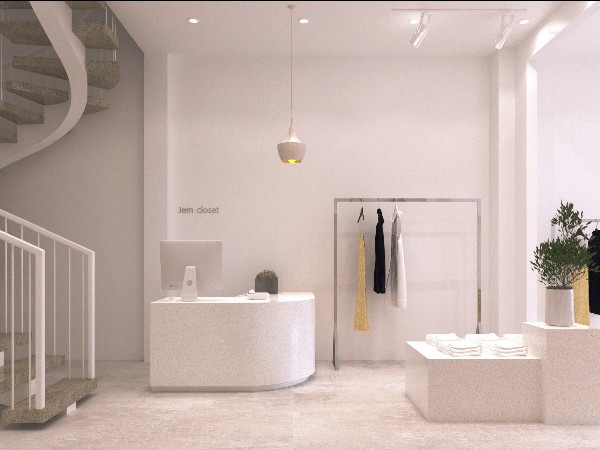 Thiết kế nội thất showroom JemCloset