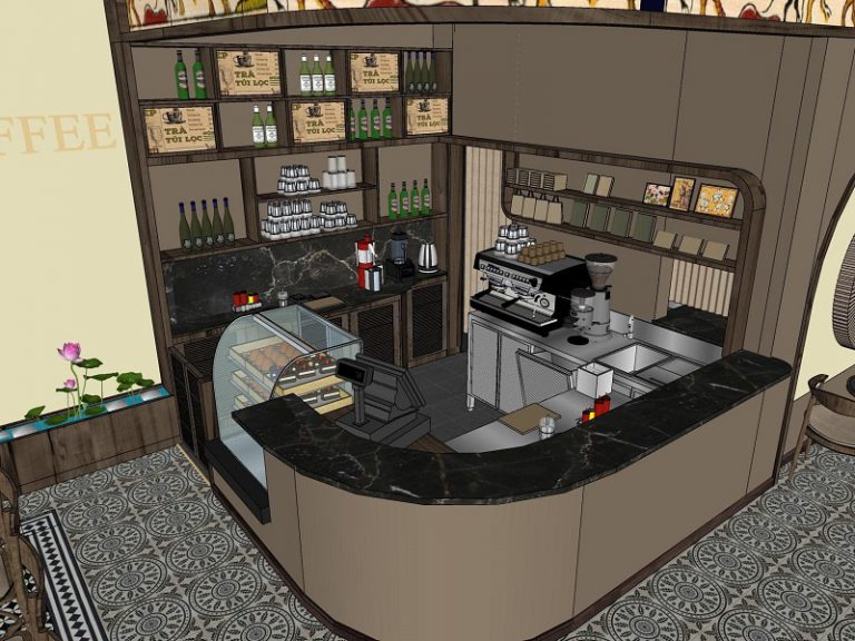 Bí quyết lựa chọn để có thiết kế quầy bar quán cafe thu hút  Kendesign