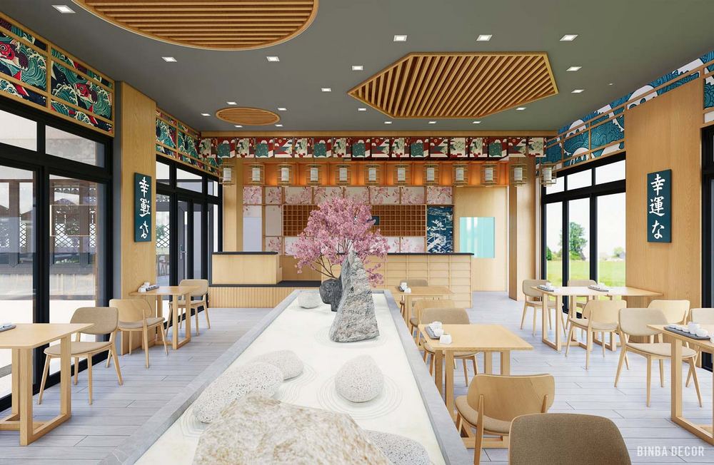 Mẫu thiết kế quán cafe Nhật