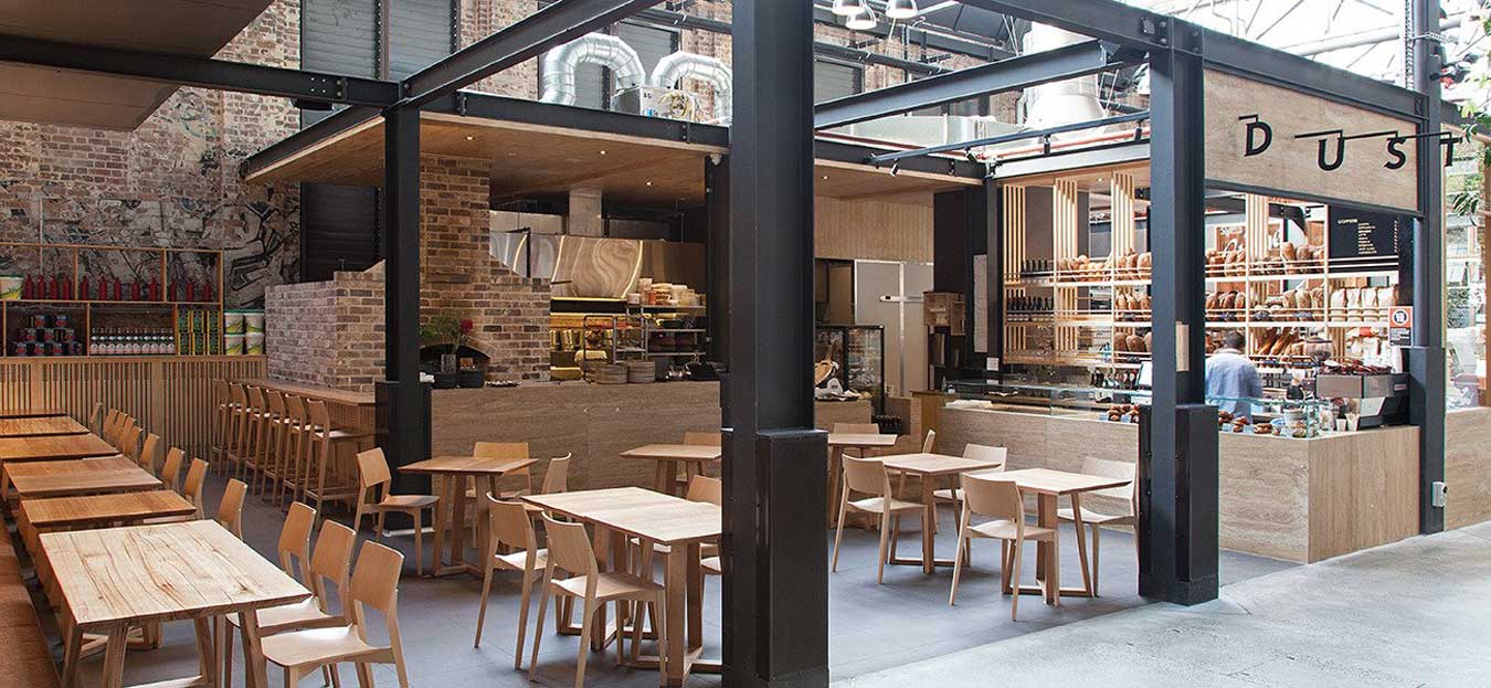 Mô hình thiết kế tiệm bánh kết hợp quán cafe