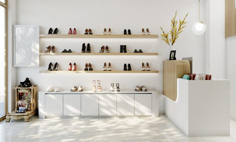 thiết kế shop giày và phụ kiện nữ 2